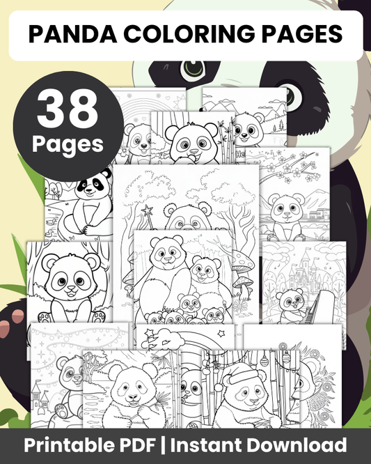 panda coloring pages