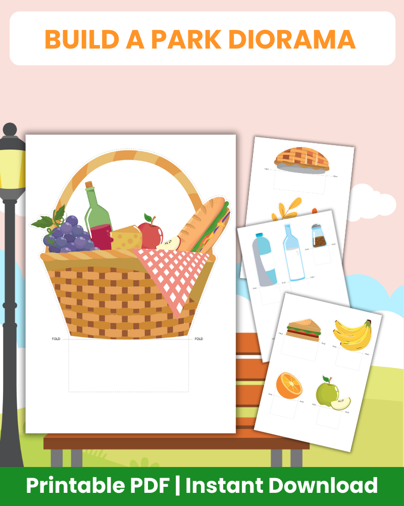 build a park printable diorama