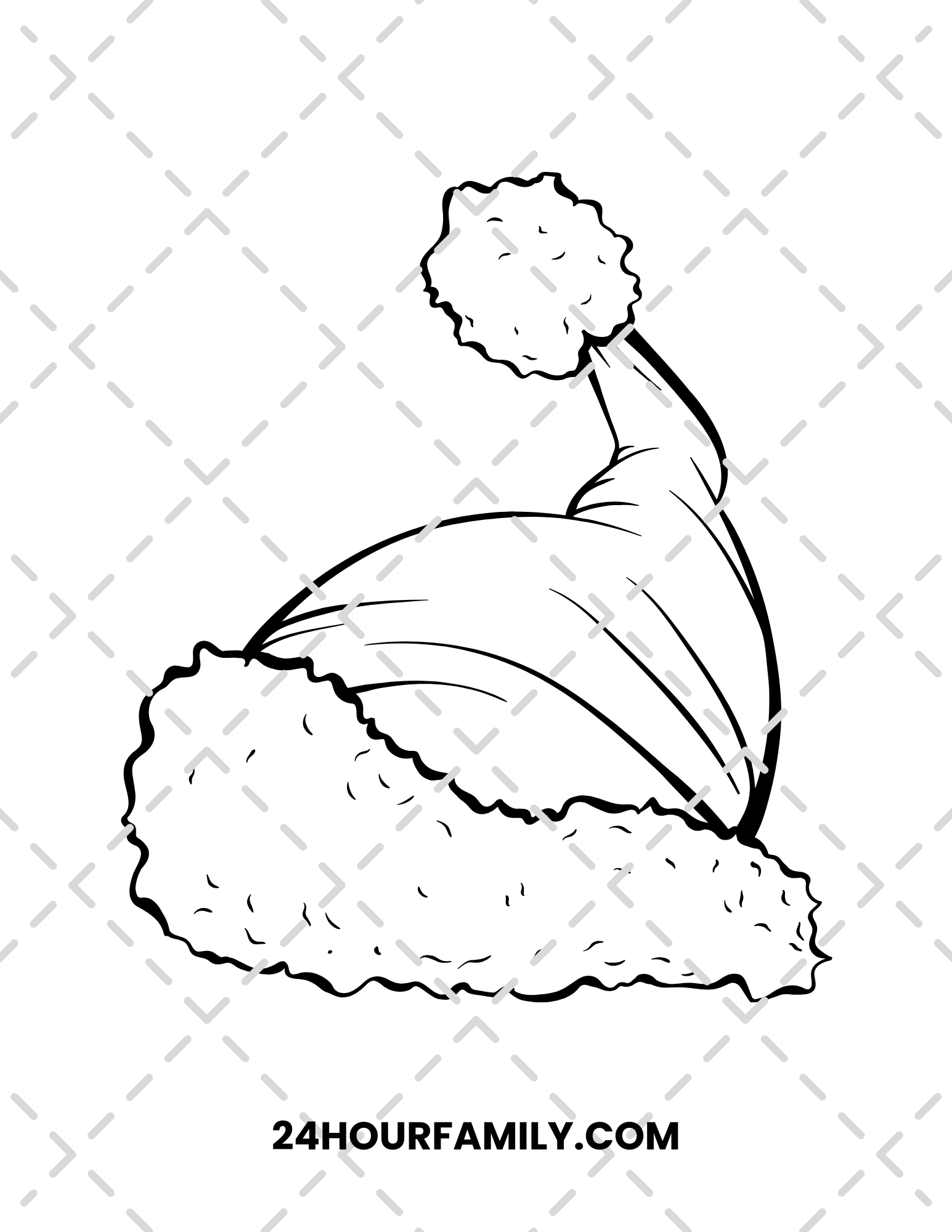 santa hats coloring pages