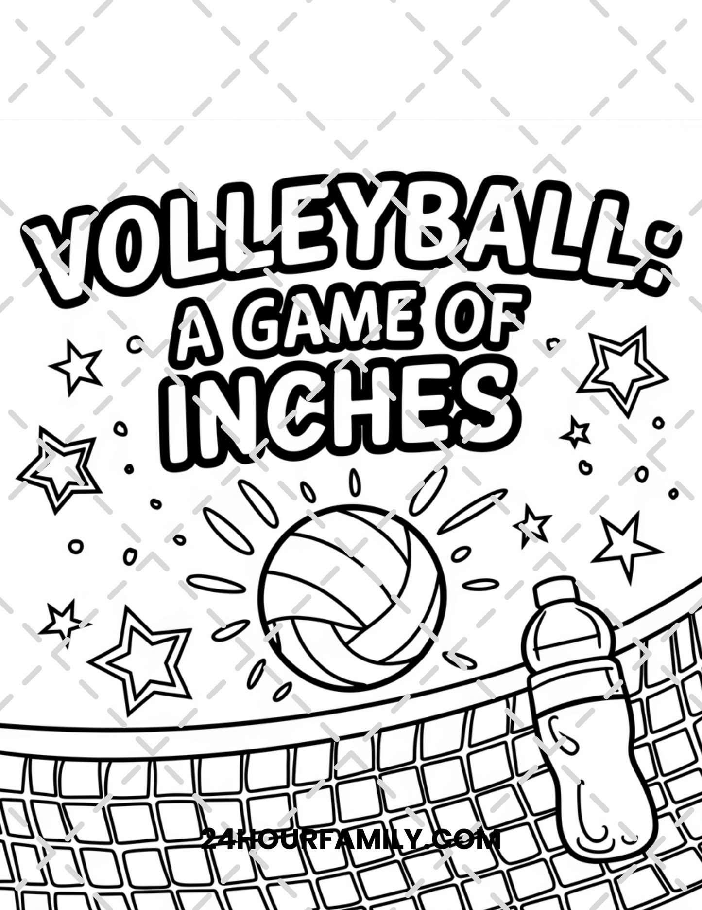 volleyball coloring pages