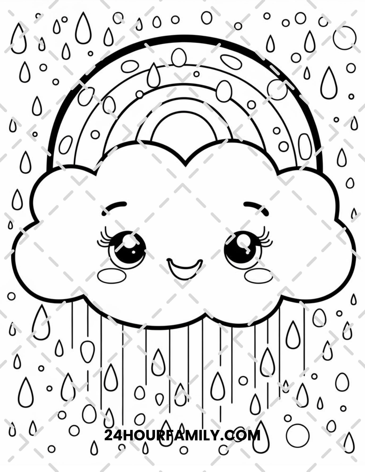rainbow coloring pages
