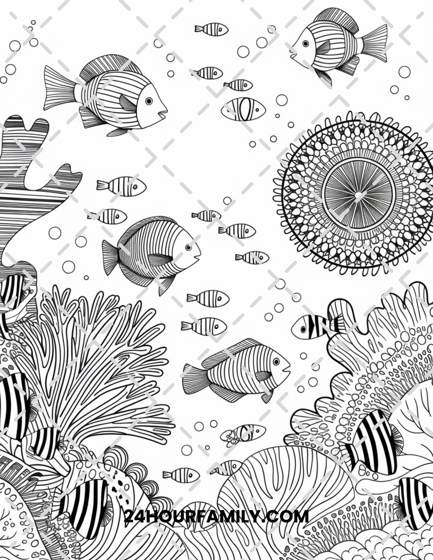 fish coloring pages for adults