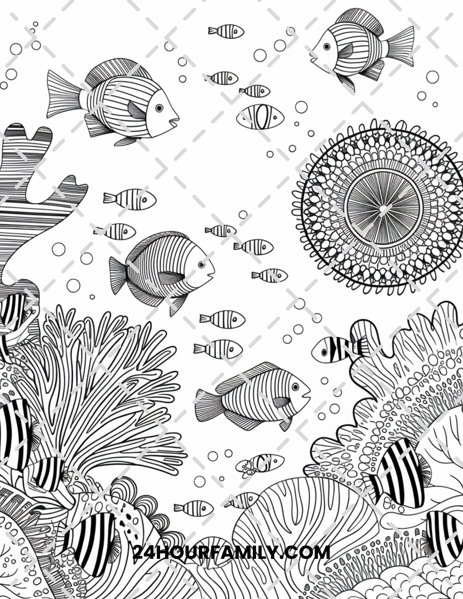 fish coloring pages for adults