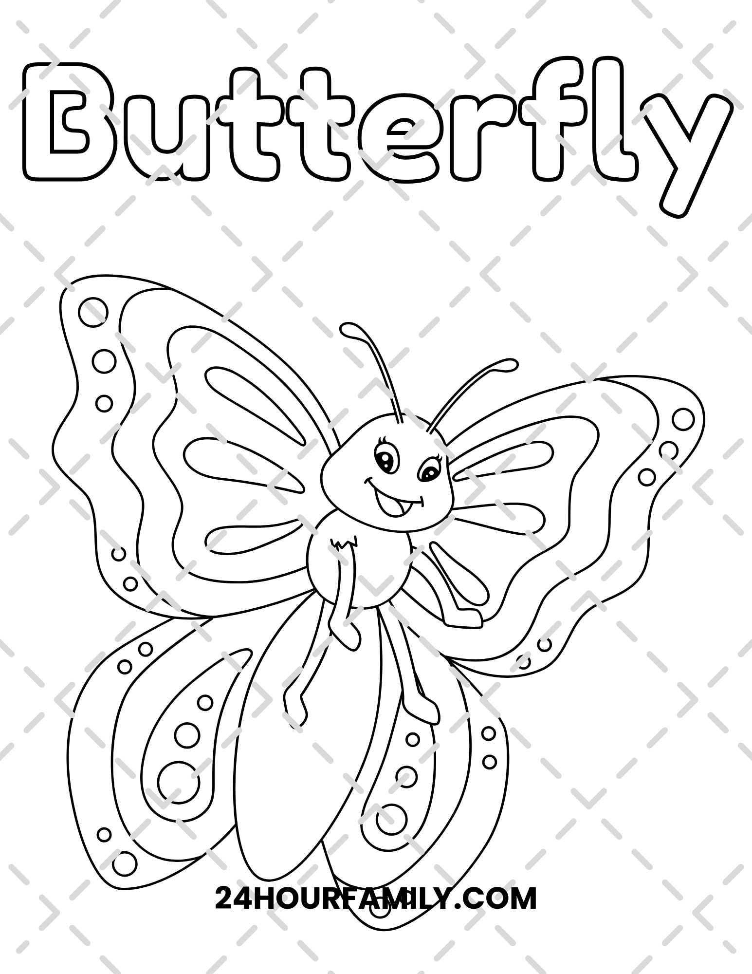 butterfly coloring pages