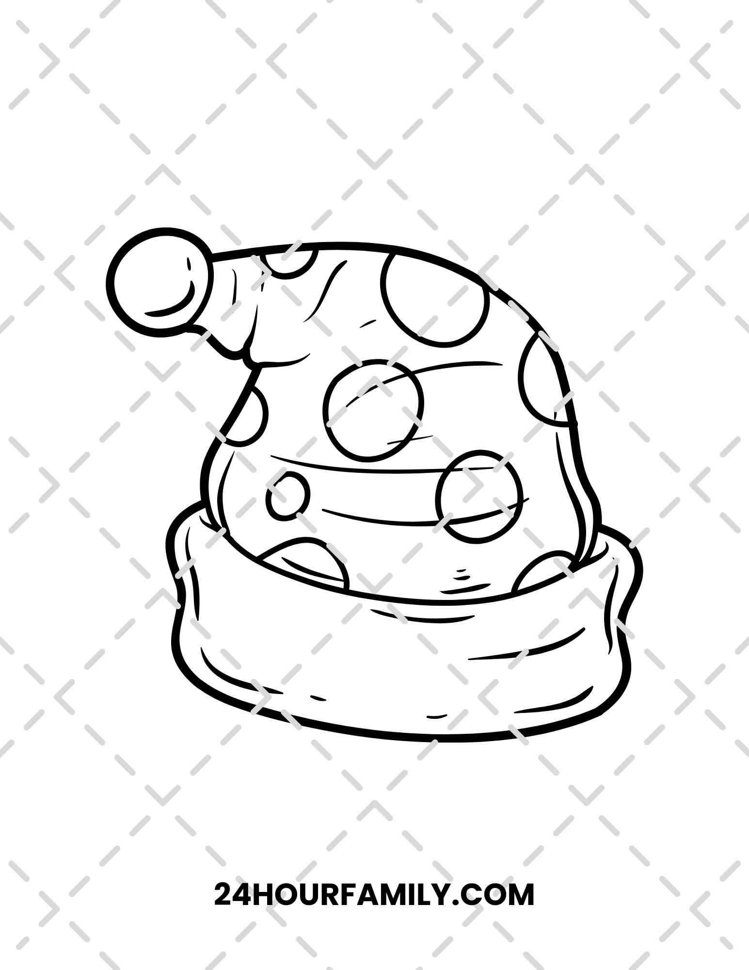 santa hats coloring pages
