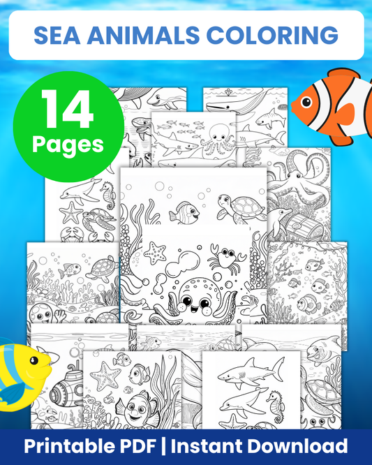 sea animals coloring pages