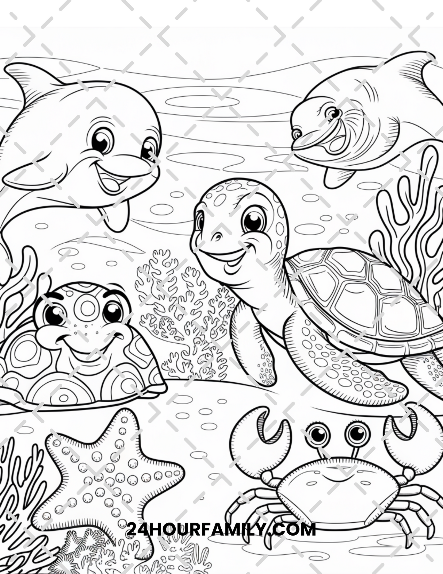 sea animals coloring pages