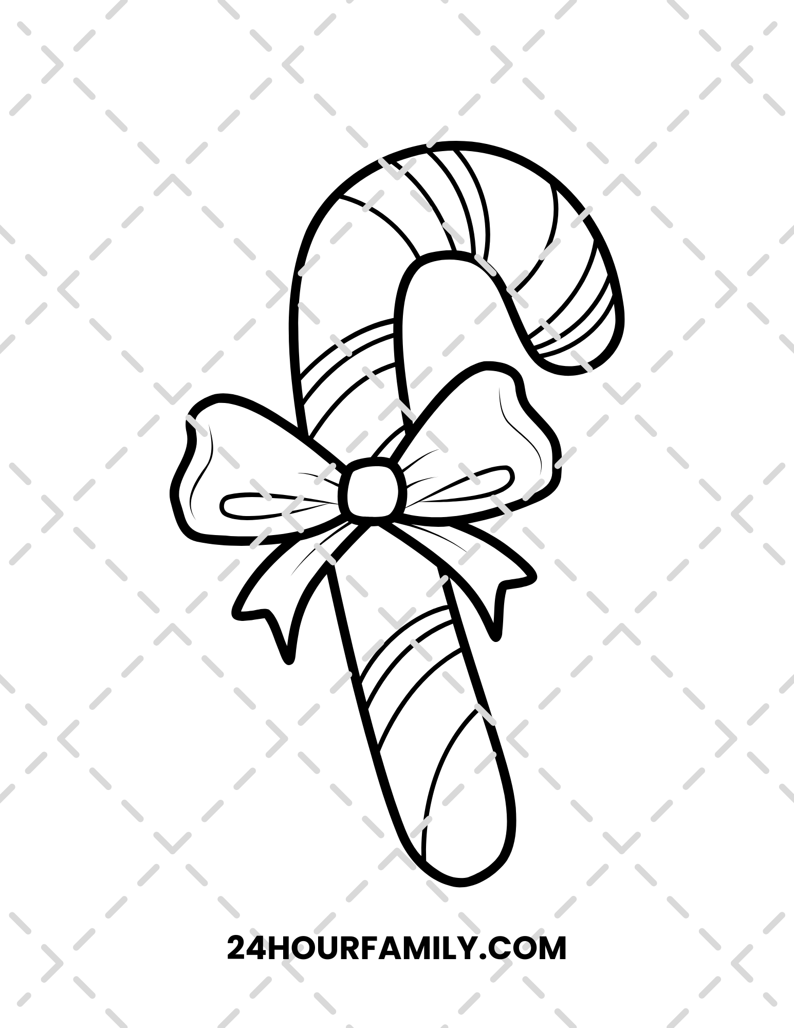 candy cane coloring pages