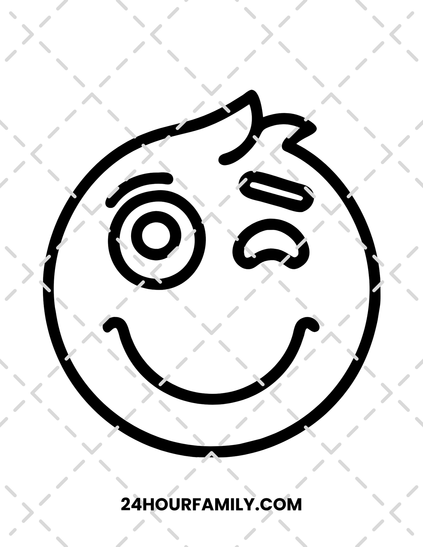 smiley faces coloring pages