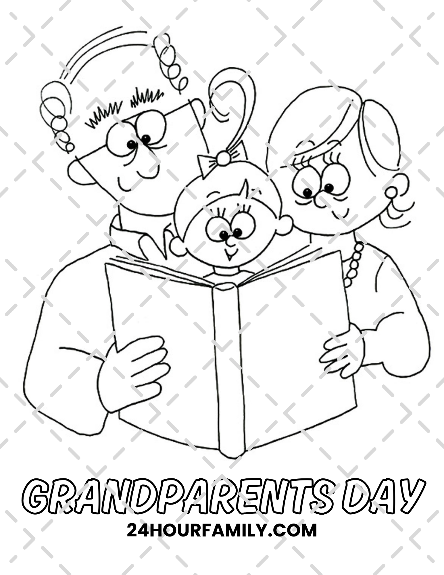 grandparents day coloring pages