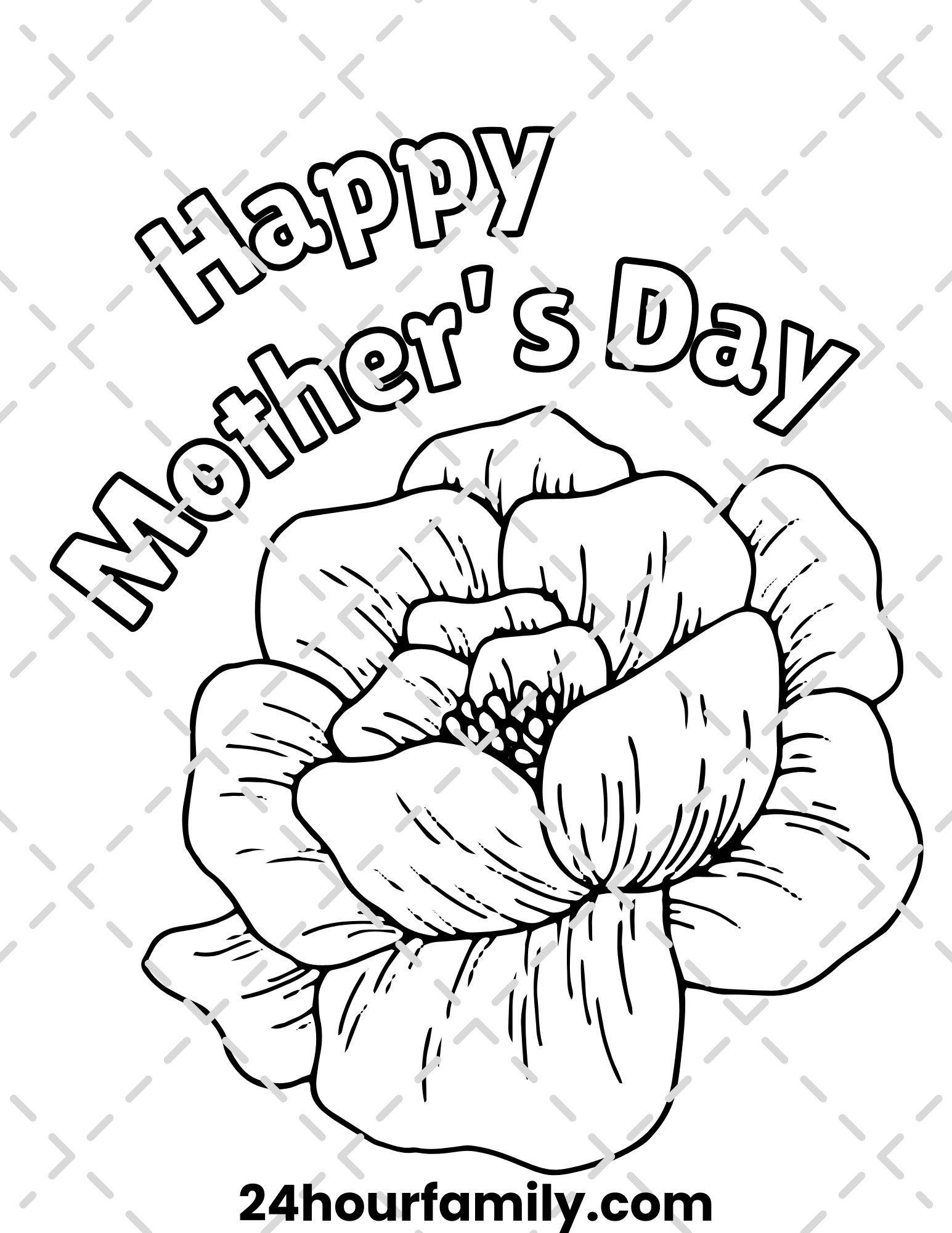 mothers day coloring pages