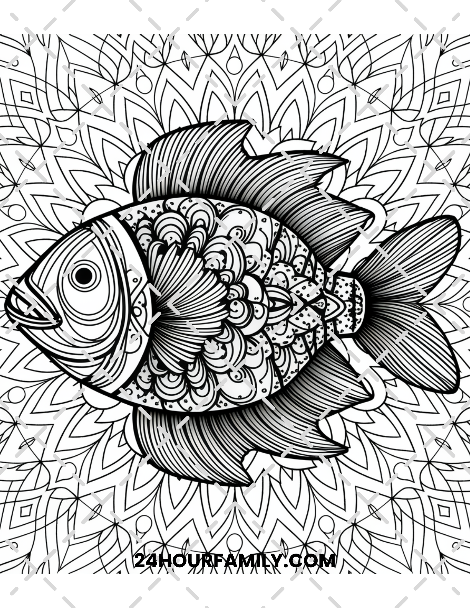 fish coloring pages for adults