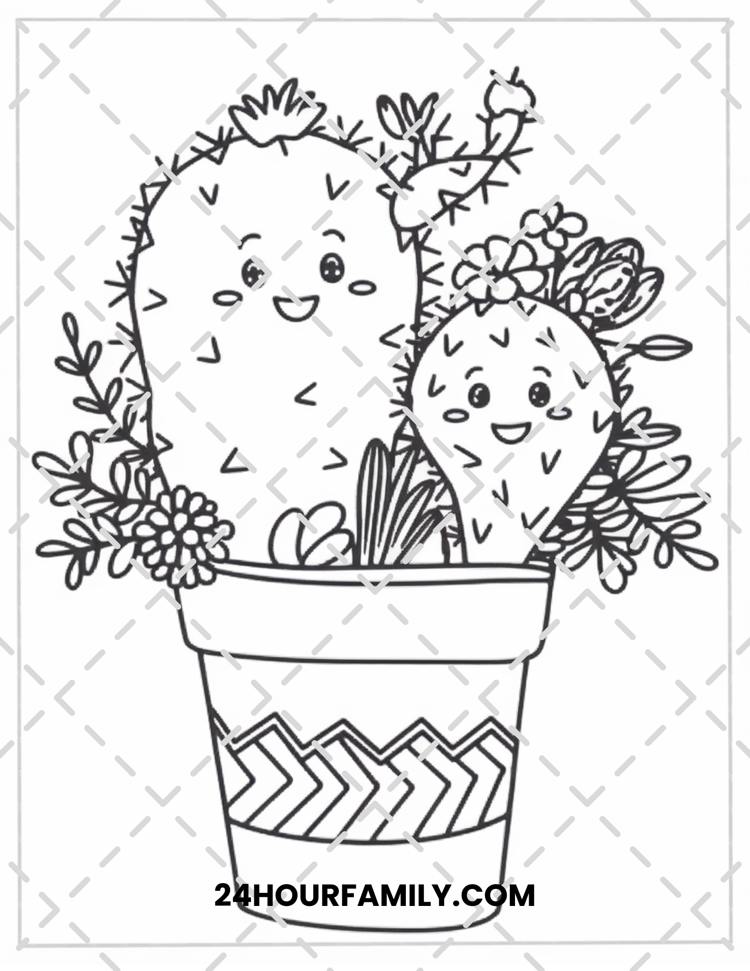 succulent coloring pages