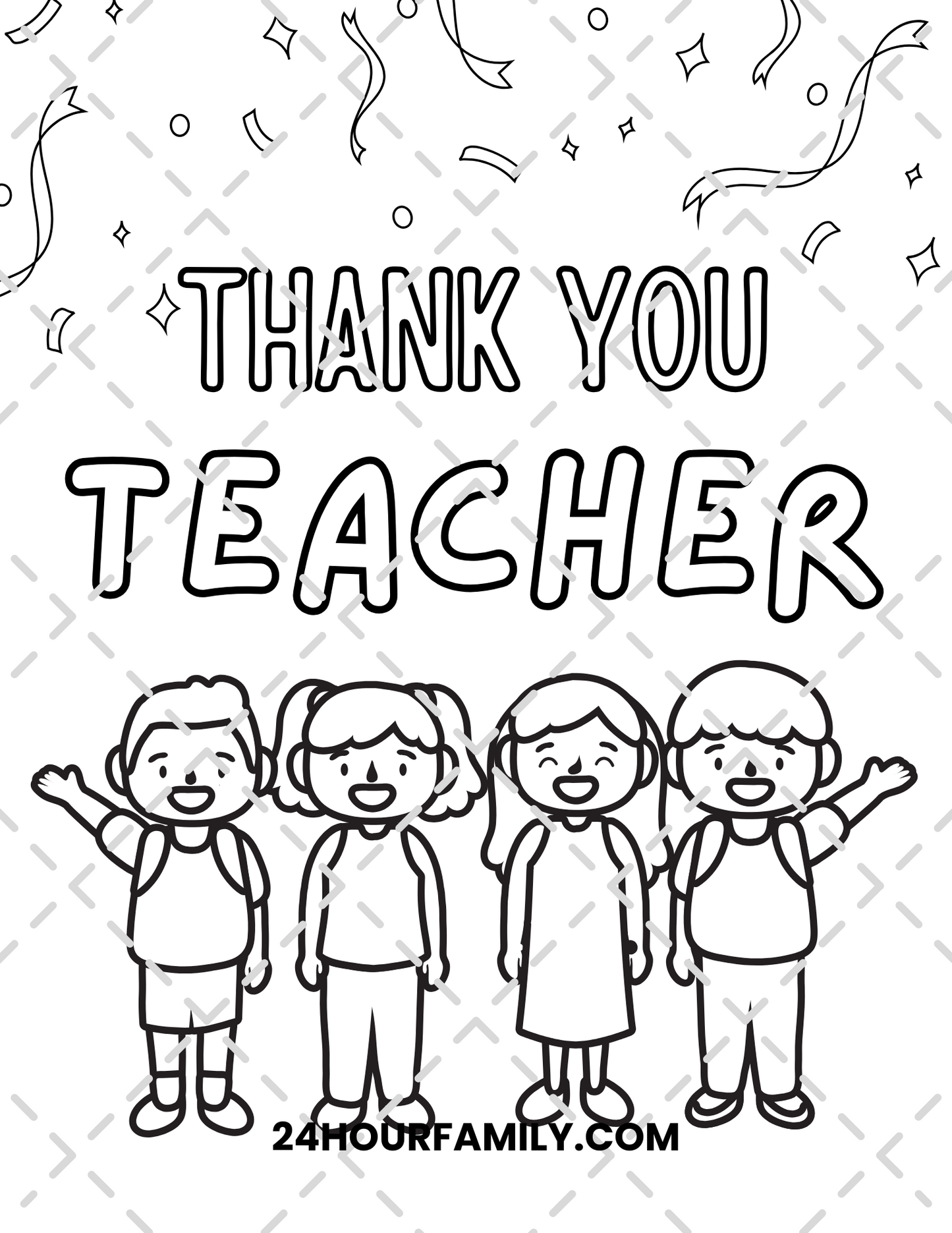 thank you teacher coloring pages
