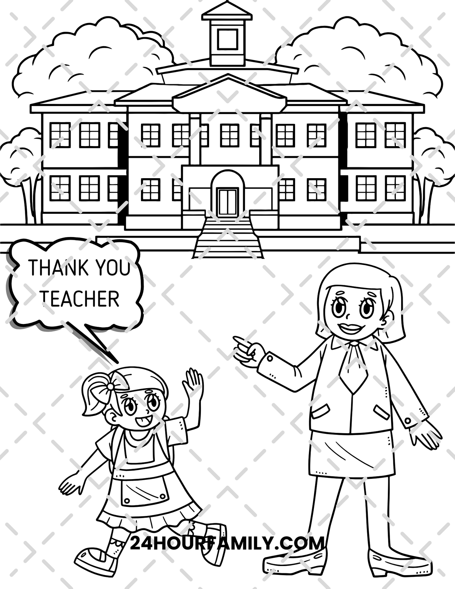 thank you teacher coloring pages