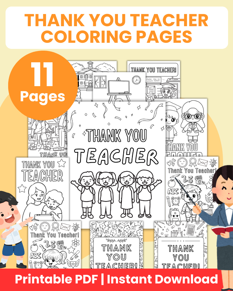 thank you teacher coloring pages