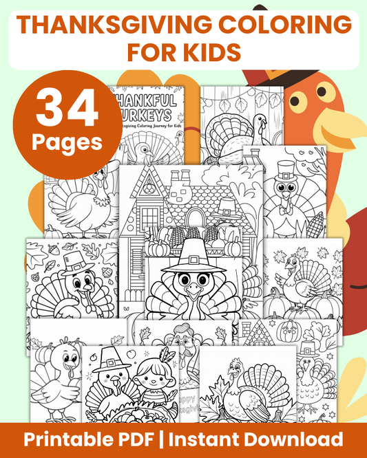 thanksgiving coloring pages for kids