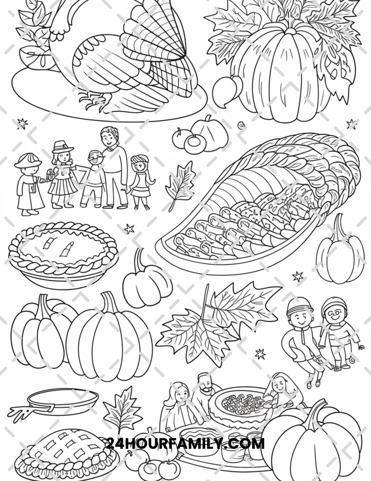 thanksgiving coloring pages for adults