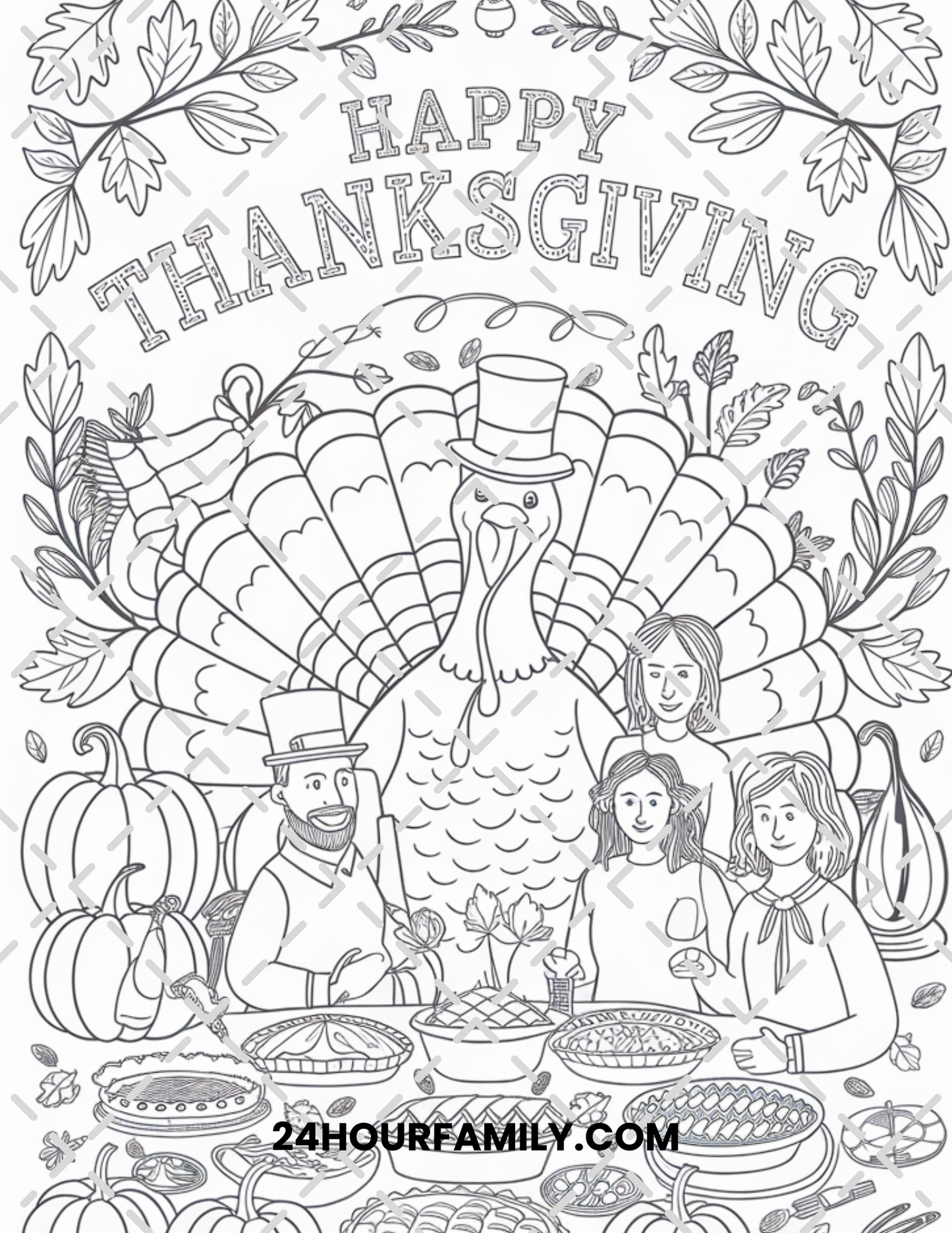 thanksgiving coloring pages for adults