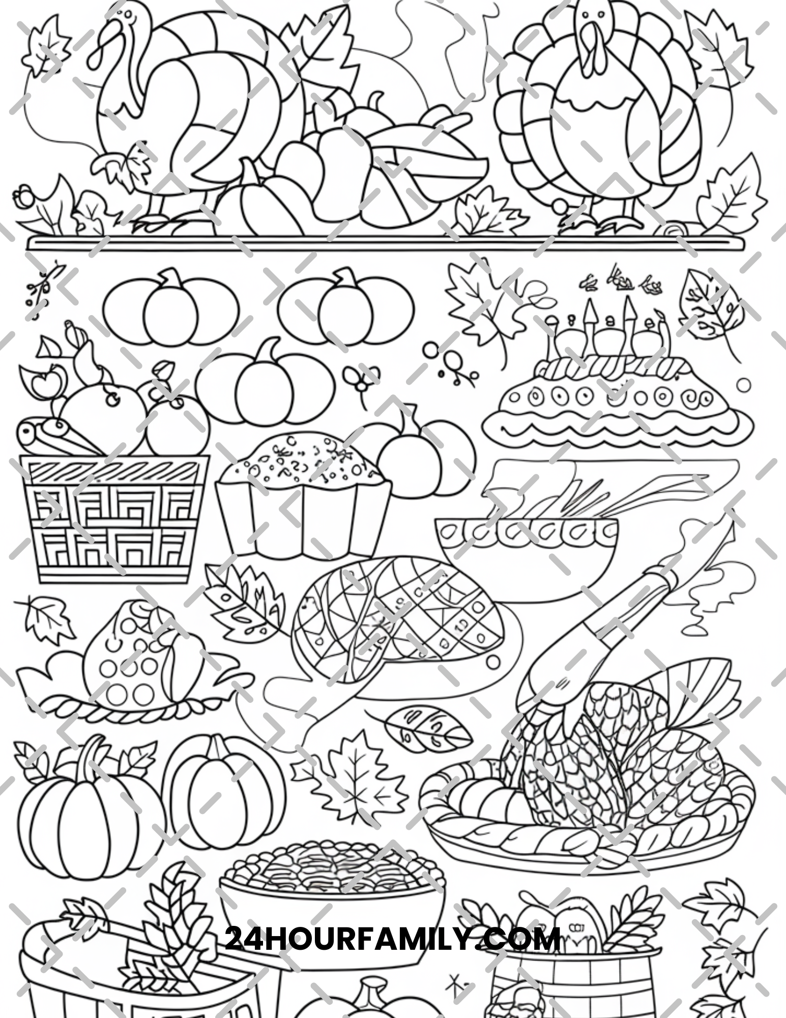 thanksgiving coloring pages for adults
