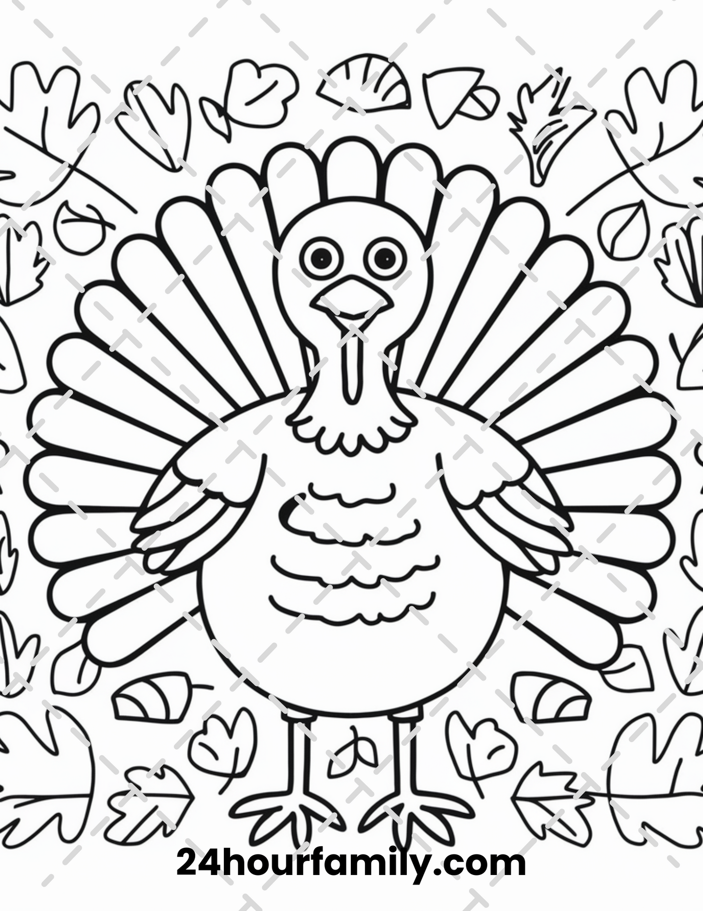 turkey trot coloring pages