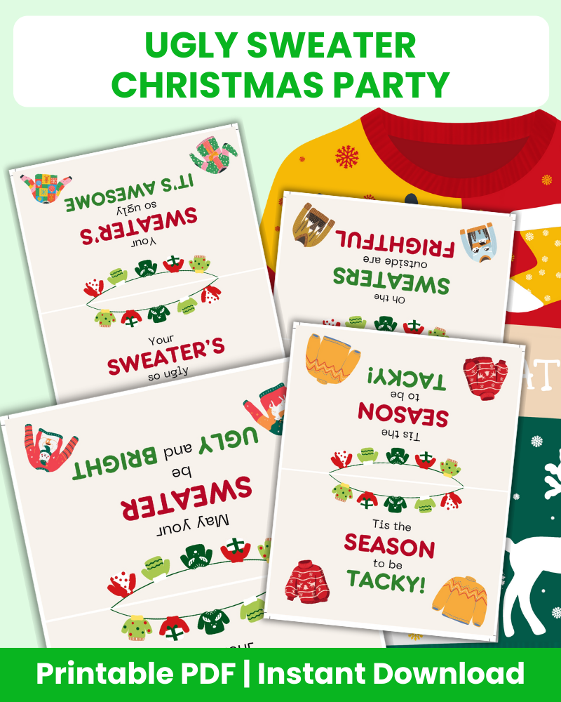 ugly sweater christmas party bundle