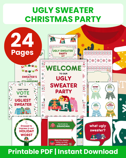 ugly sweater christmas party bundle
