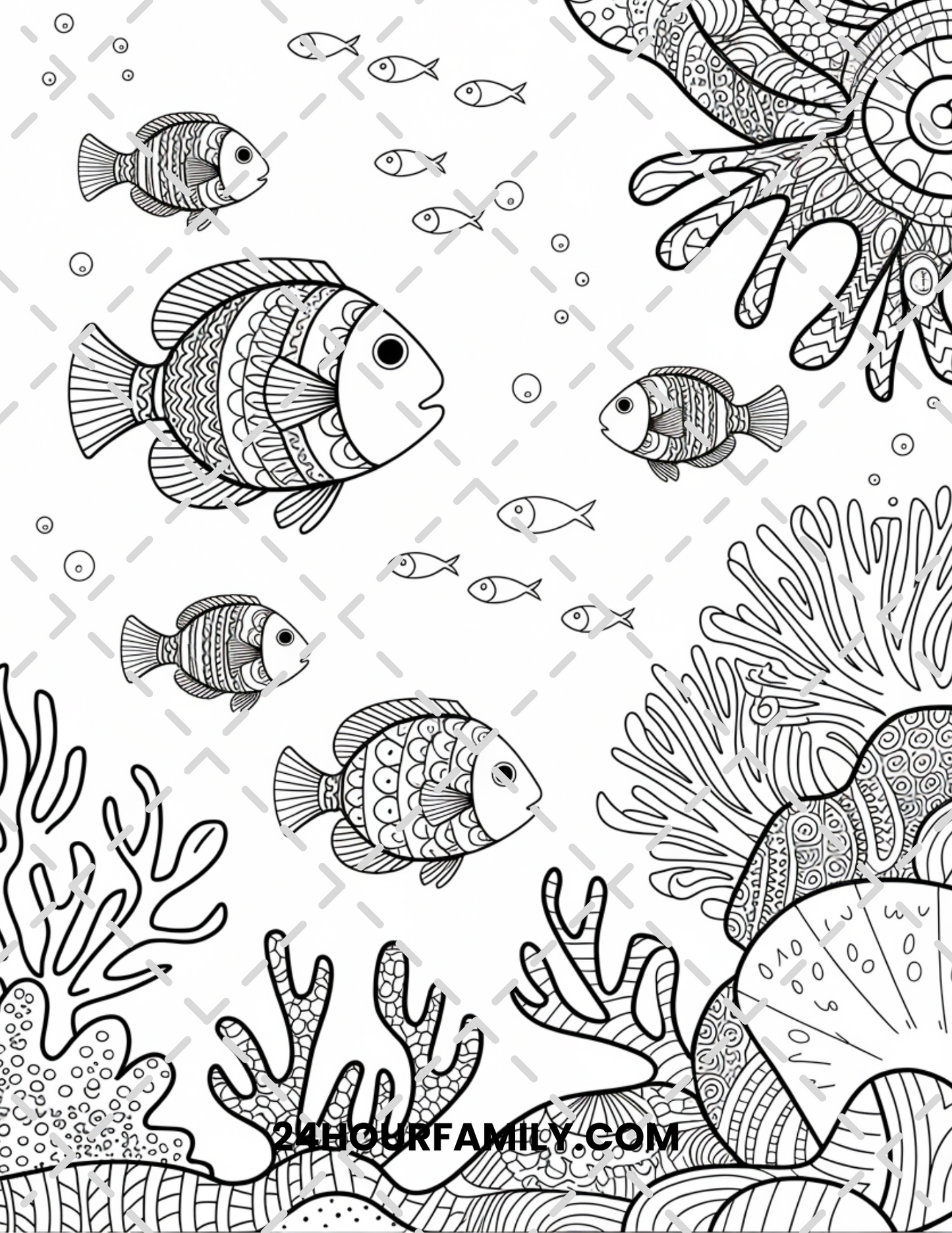 fish coloring pages for adults