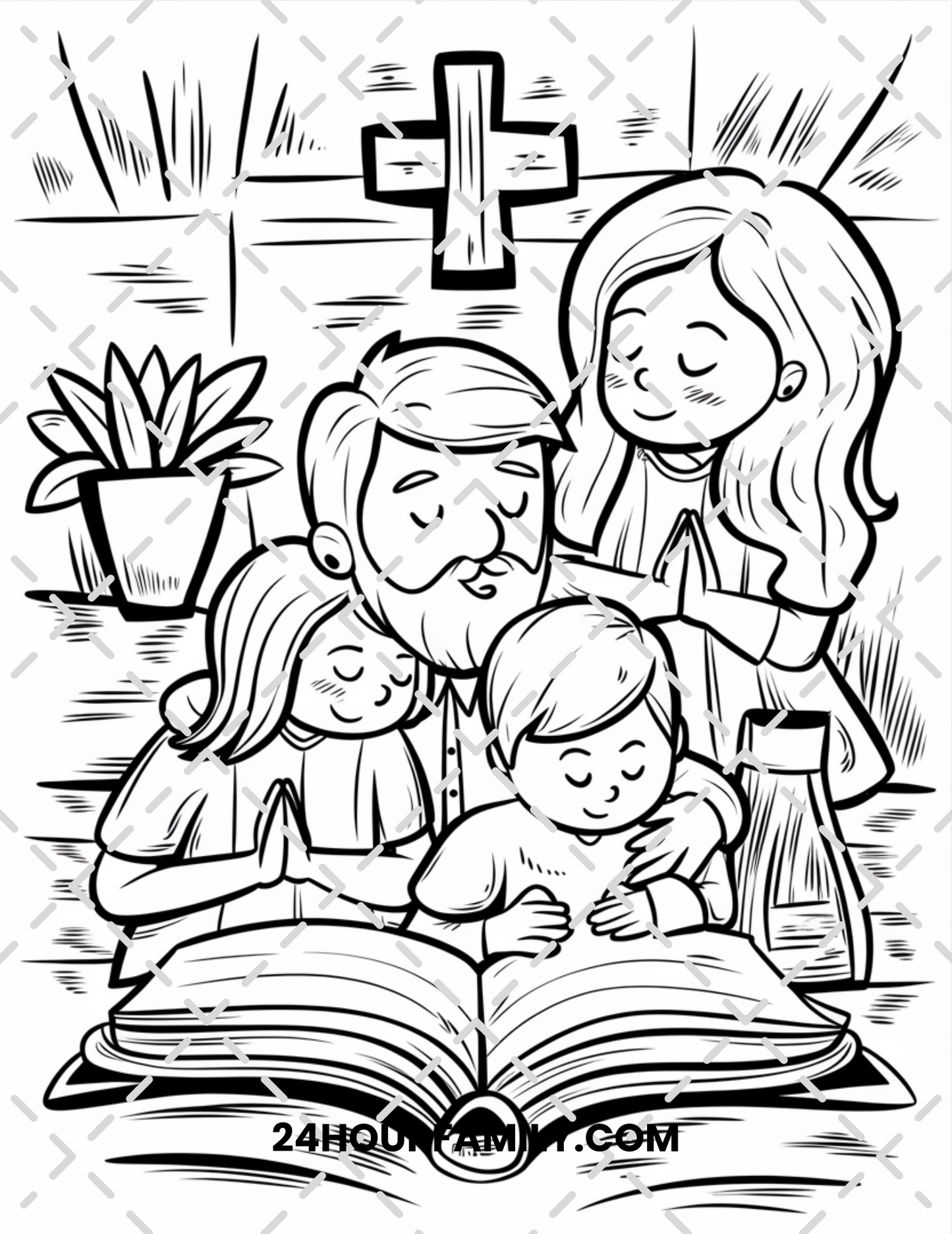church valentine's coloring