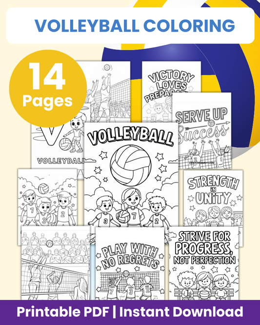 volleyball coloring pages