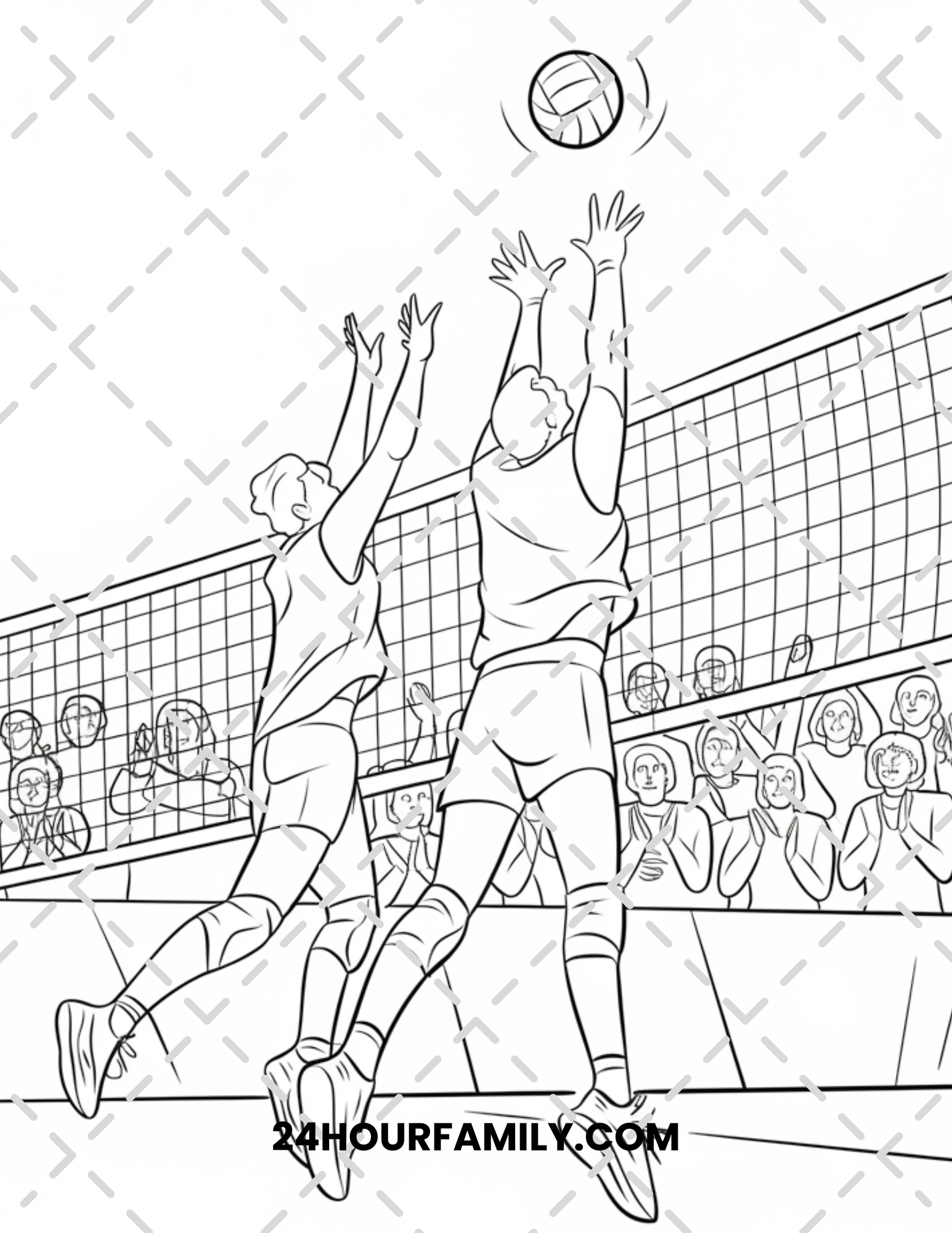volleyball coloring pages