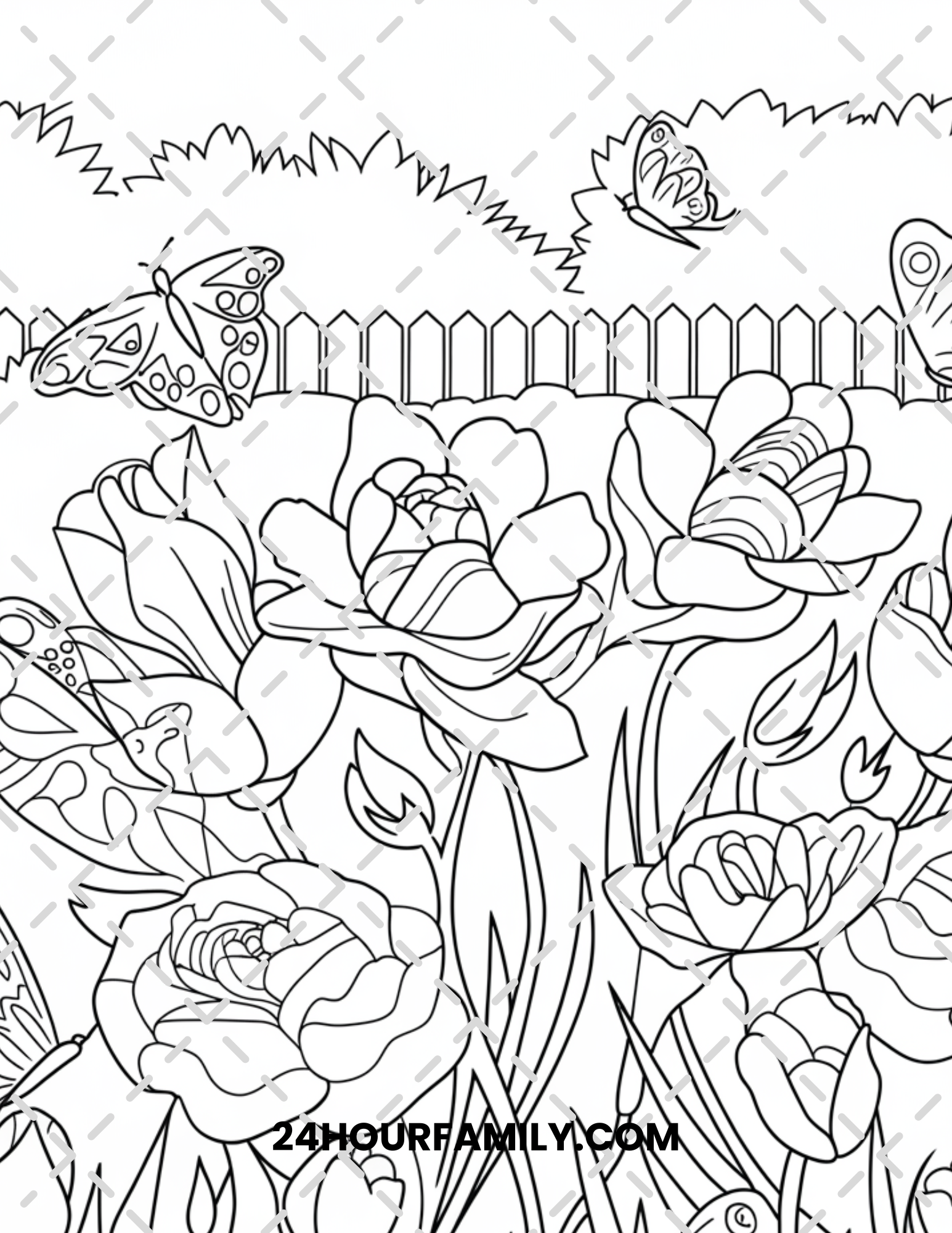 watercolor coloring pages