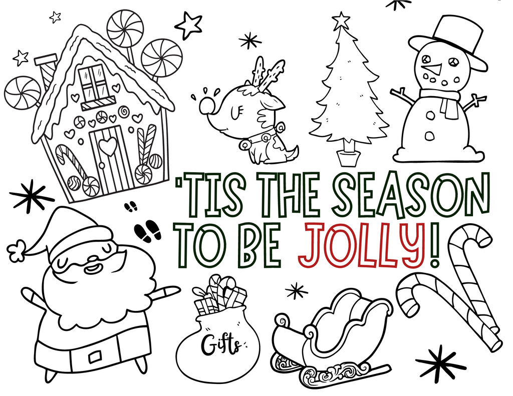 Fun Christmas Printable Bundle 14 Pages 24hourprintables Com