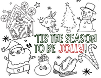 Fun Christmas Printable Bundle 14 Pages 24hourprintables Com