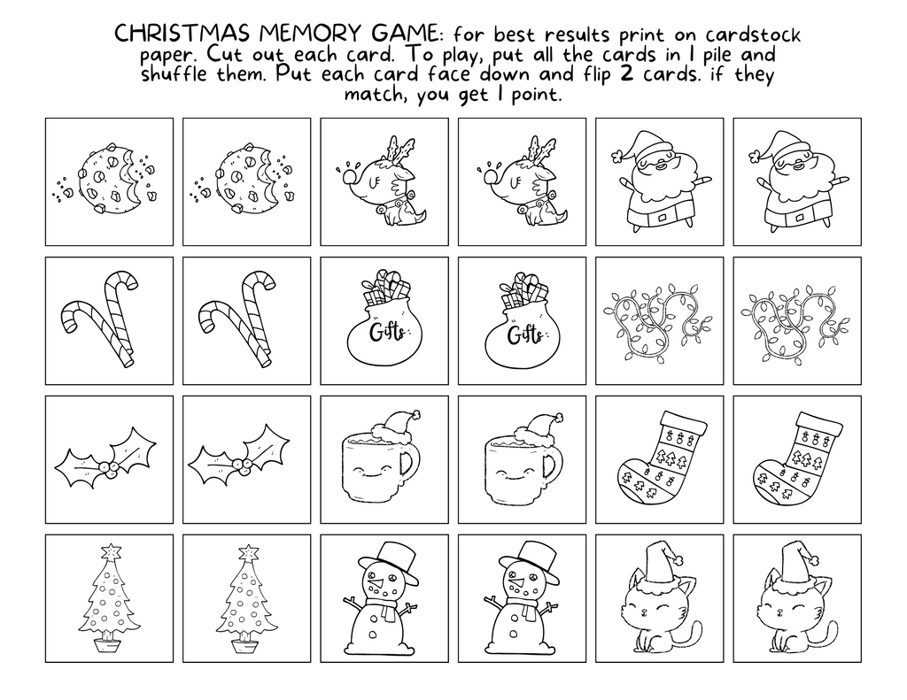 Fun Christmas Printable Bundle - 14 Pages – 24hourprintables.com