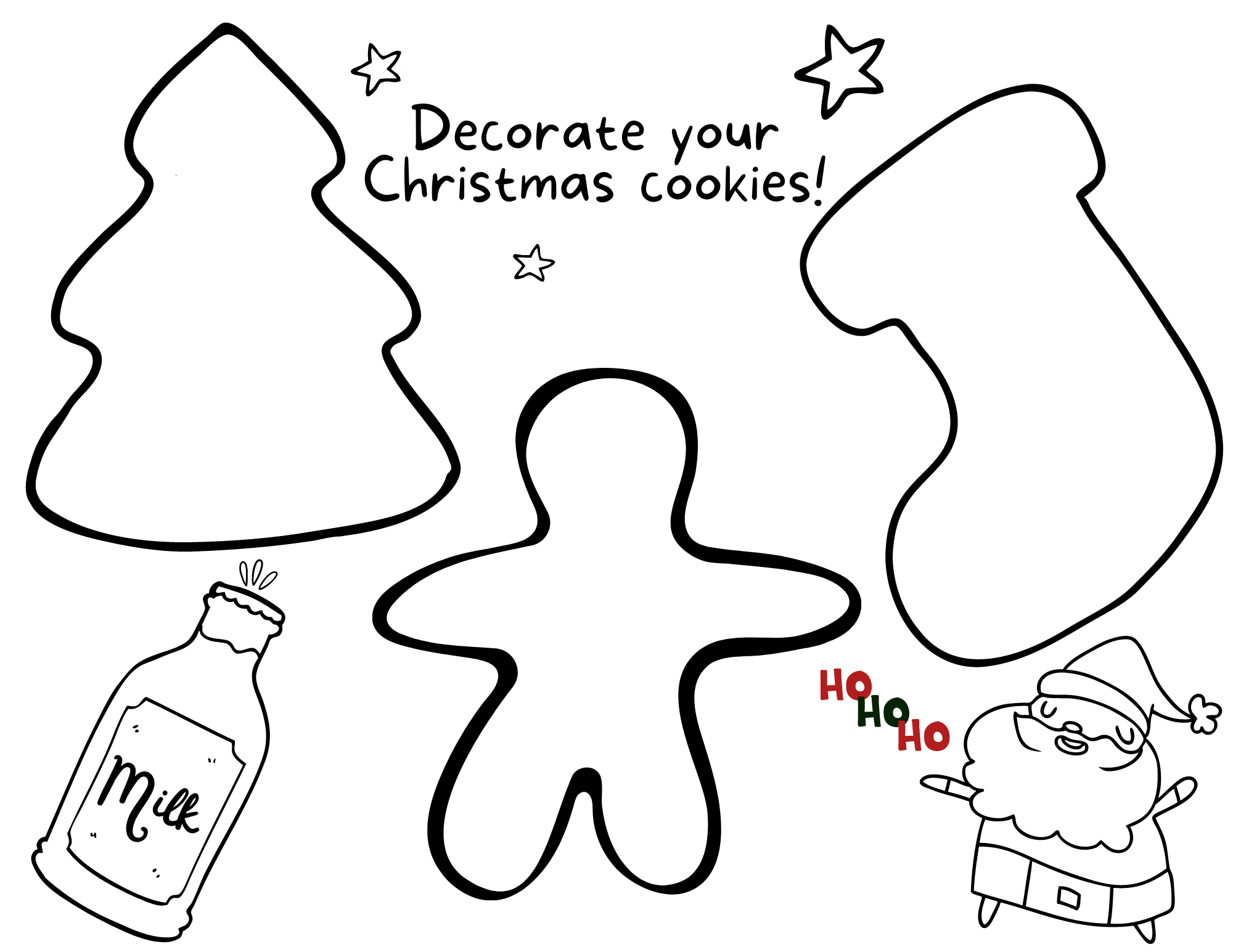 Fun Christmas Printable Bundle 14 Pages 24hourprintables Com