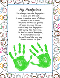 My handprints poem to make handprint art for moms grandmoms, grandma, nana