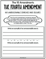 First 10 Amendments Study Guide for Kids (10 Pages)