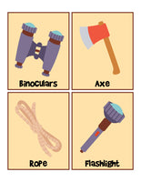 Let's Go Camping Pretend Play Printables (18 Pages)