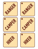Let's Go Camping Pretend Play Printables (18 Pages)