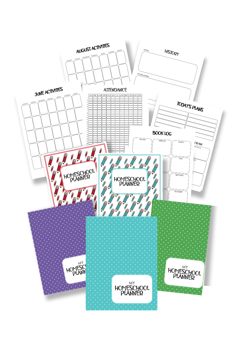 Homeschool Planner - 58 Pages
