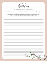 A 'New You' Self Improvement Journal (15 Pages)