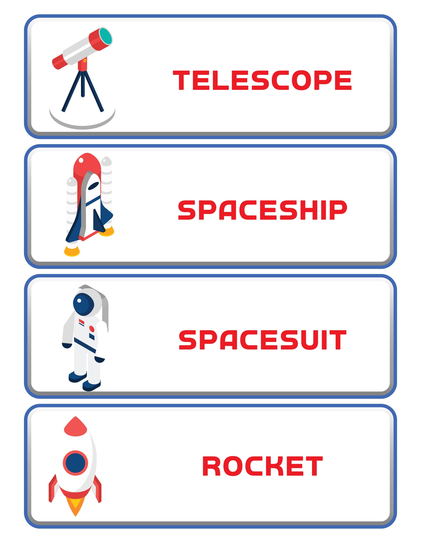 OUTER SPACE Imaginative Play Printable Pack (17 Pages)